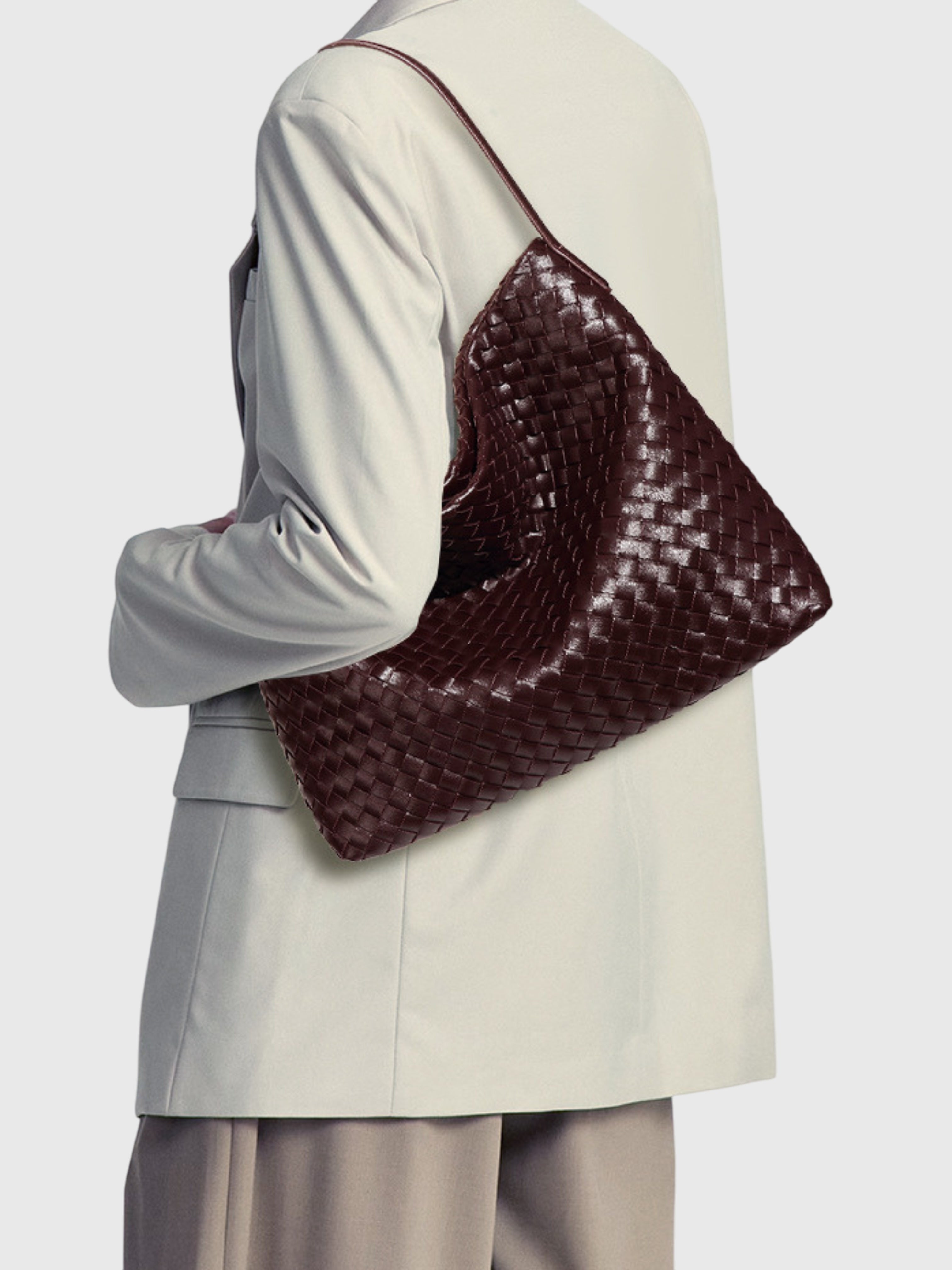 Alessia | Strakke Gestructureerde Tote Bag