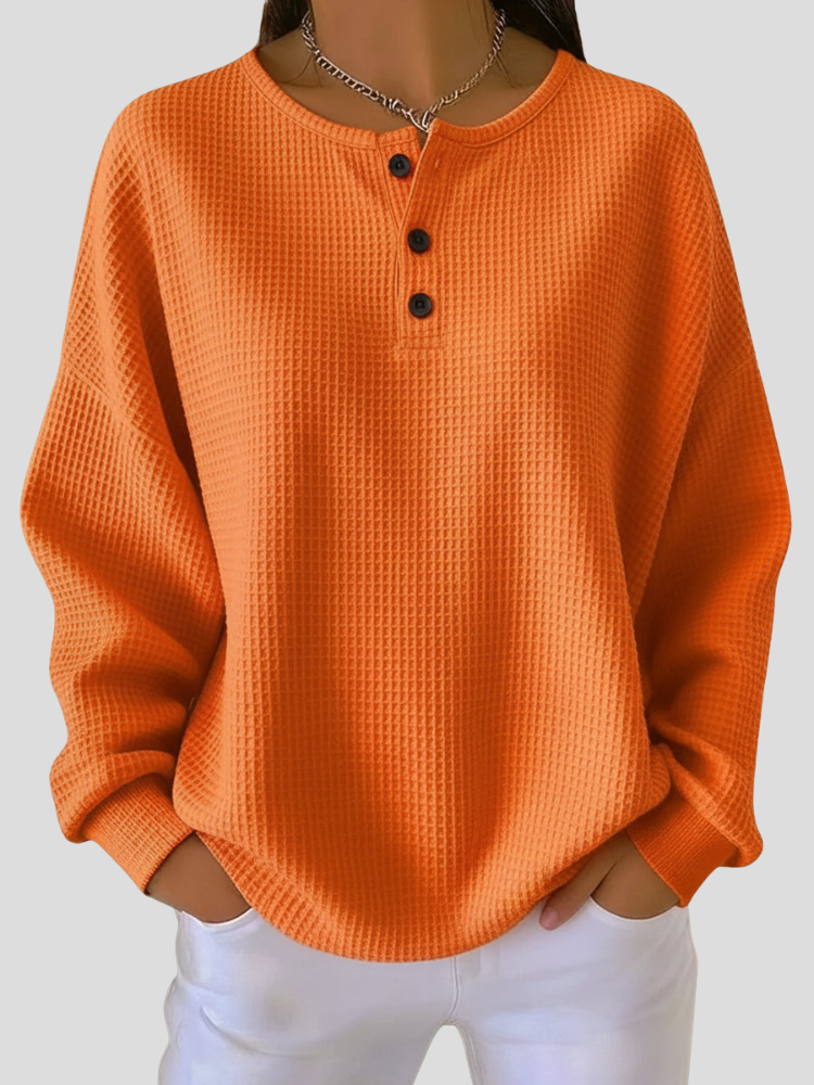 Snuvé – Rondehals Sweatshirt van Wafelstof