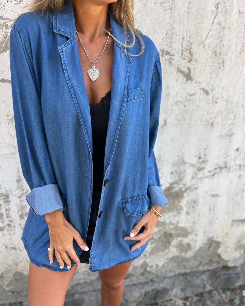 CASUAL DENIM BLAZER