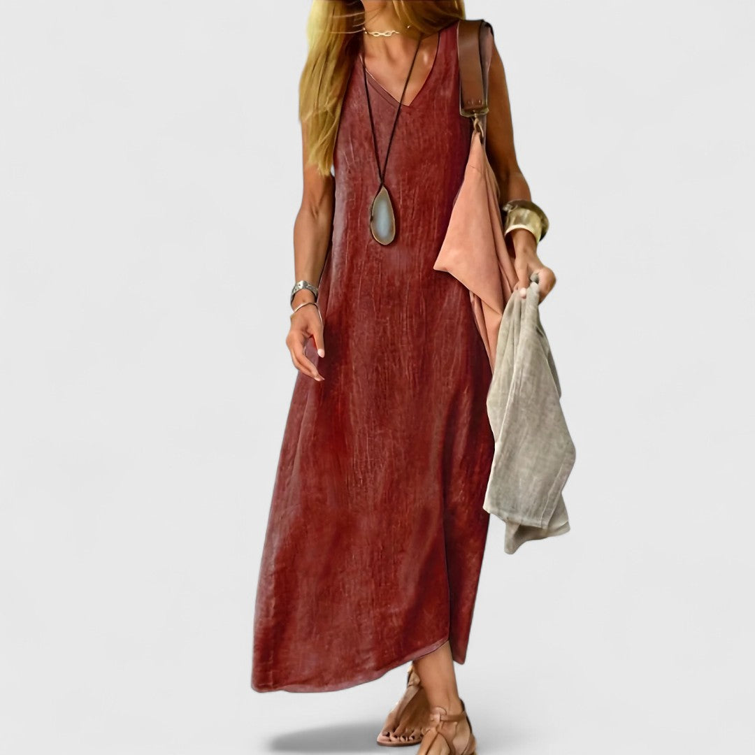 Alisa – Casual Mouwloos Jurk