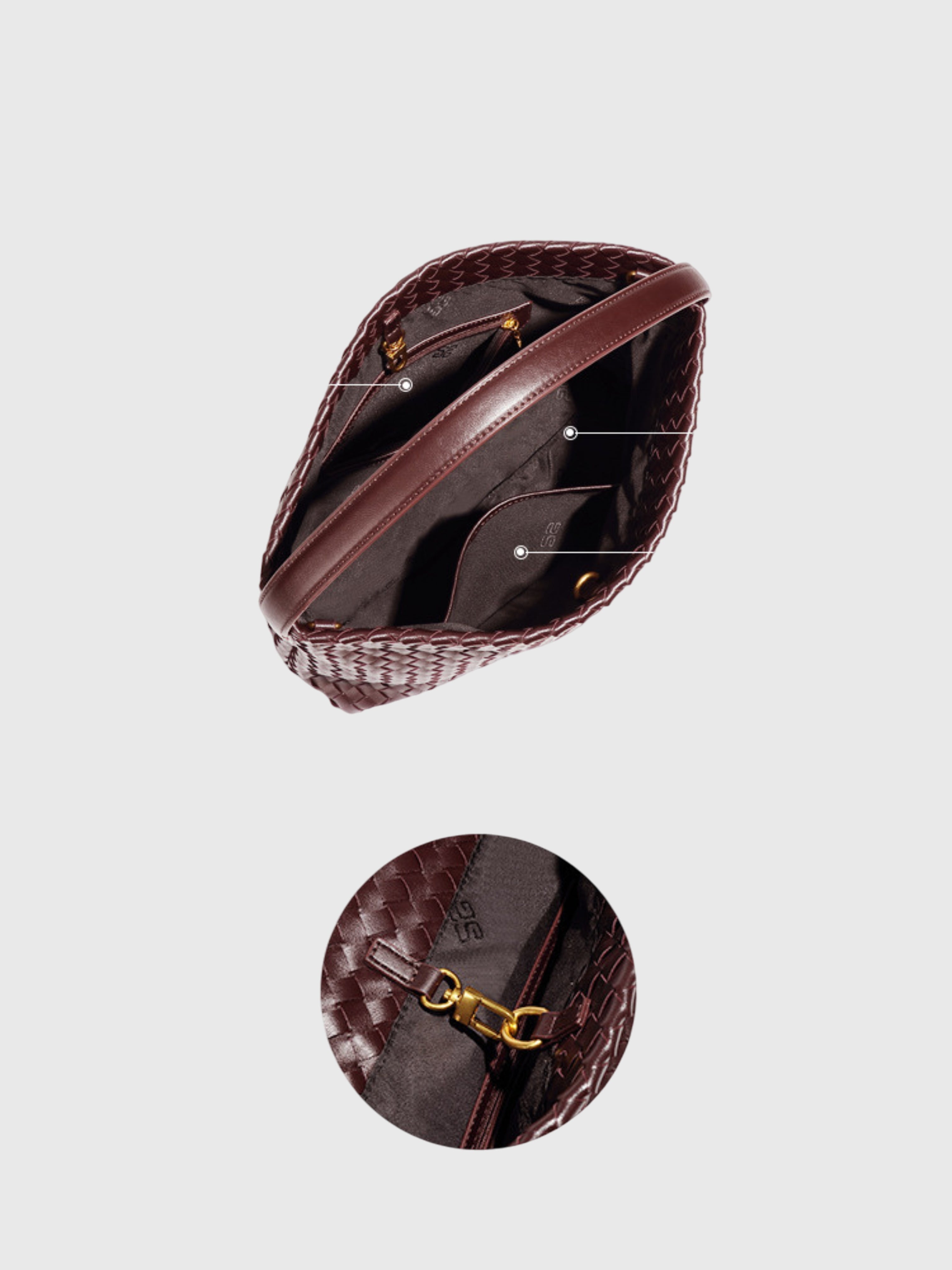 Alessia | Strakke Gestructureerde Tote Bag