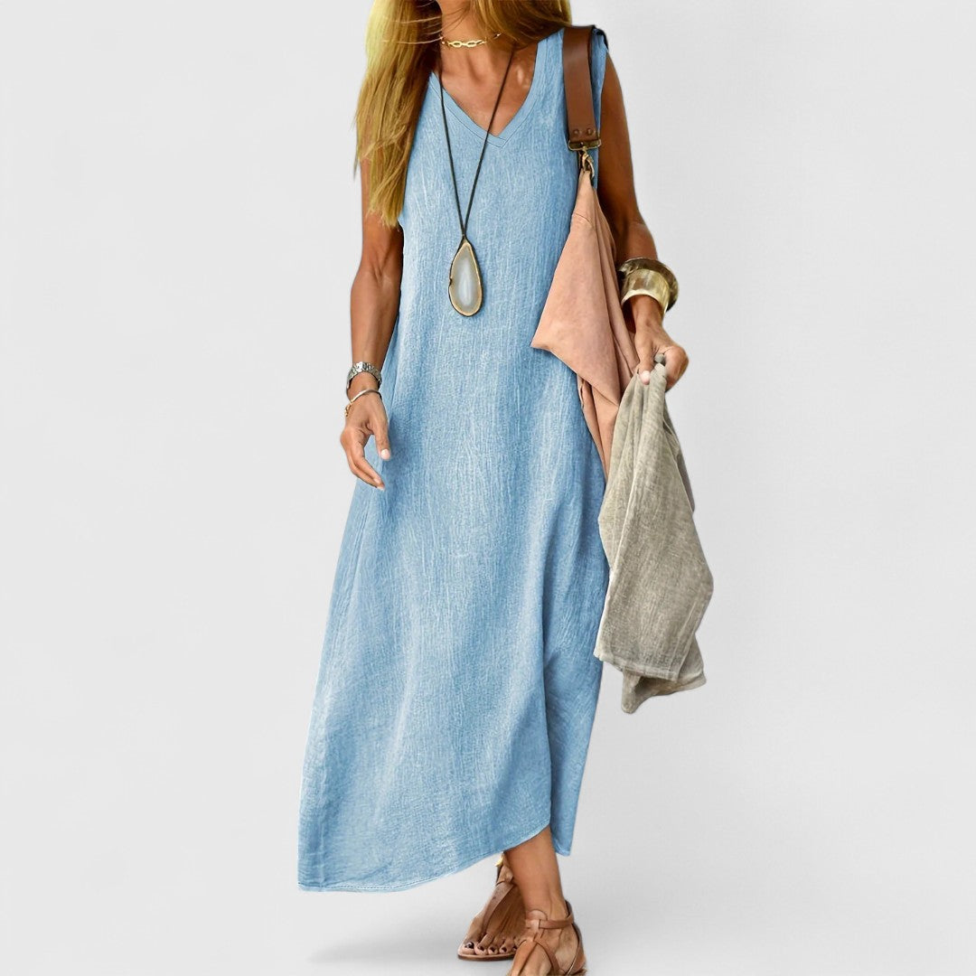 Alisa – Casual Mouwloos Jurk